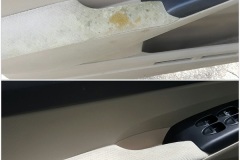 Armrest mold removal - before & after