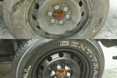 Extreme wheel cleaning - before & after