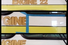 Graphics removal - Hillsborough County Fire Rescue - Fire engine