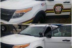 Graphics removal - Hillsborough County Fire Rescue - SUV (front)