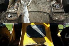 Heavy equipment - Hillsborough County fleet front end loader used at a landfill (before & after)