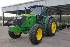 Heavy equipment- detail on John Deere tractor