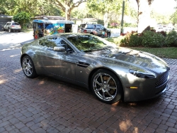 Silver Aston Martin