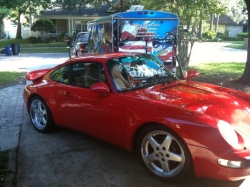 Red Porsche 911