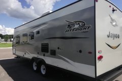 Jayco travel trailer - back & side view